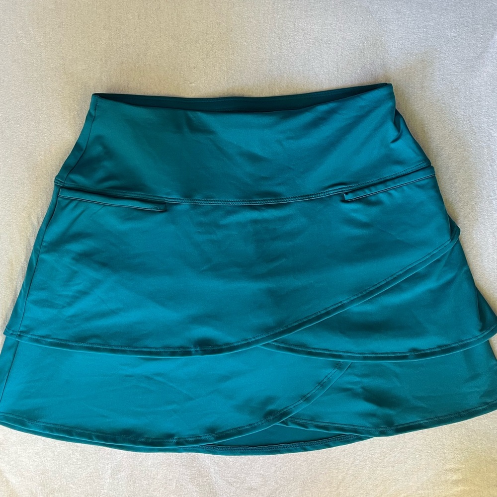 Lucky in Love Asymmetrical Teal Skirt